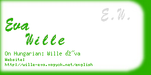 eva wille business card